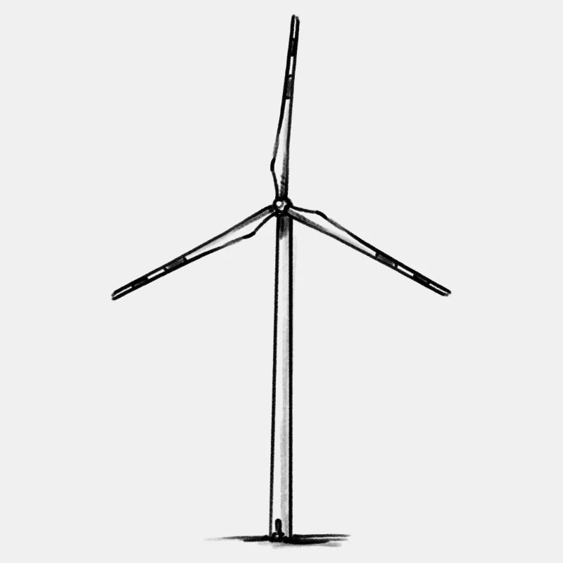 Windrad Illustration