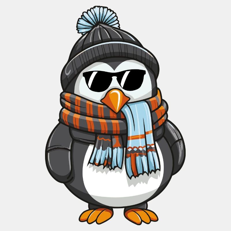 Pingouin Bande Dessinée Hiver