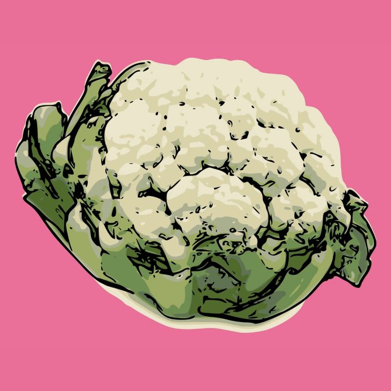 Pop art de chou-fleur