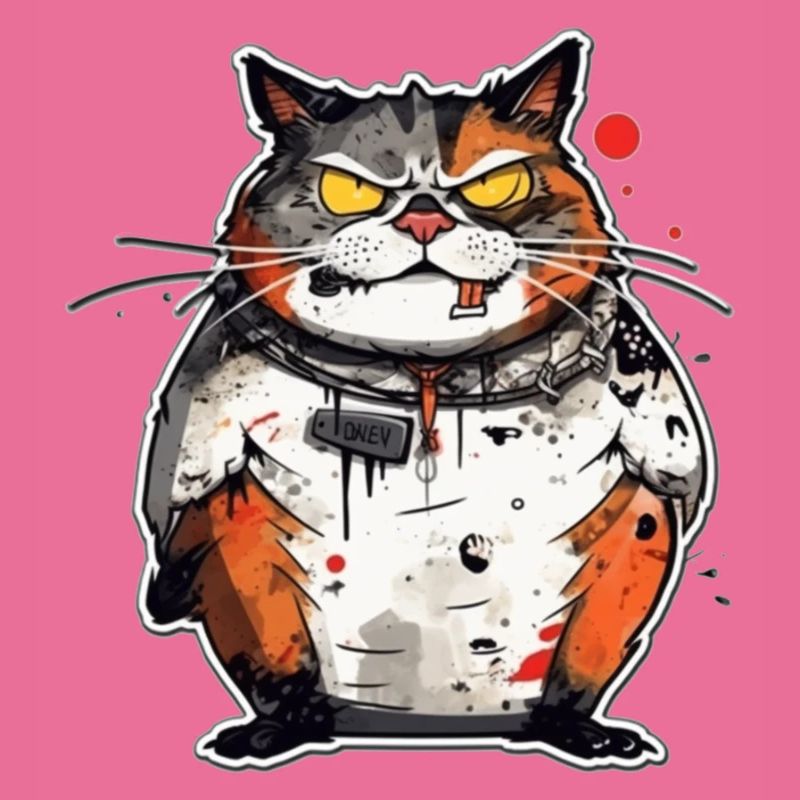 Freche Katze