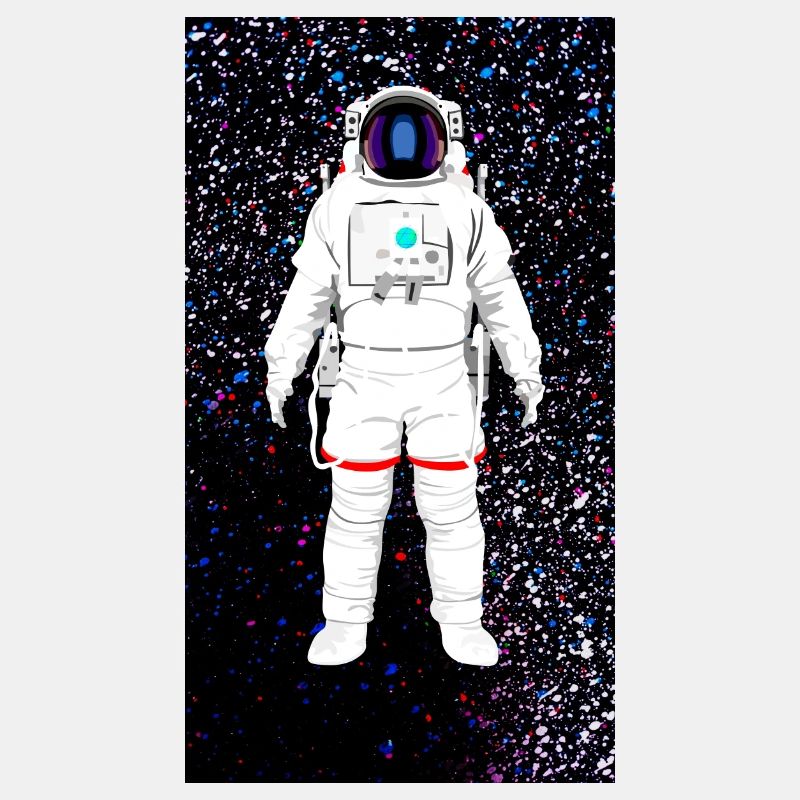 schwebender Astronaut Weltall Bild