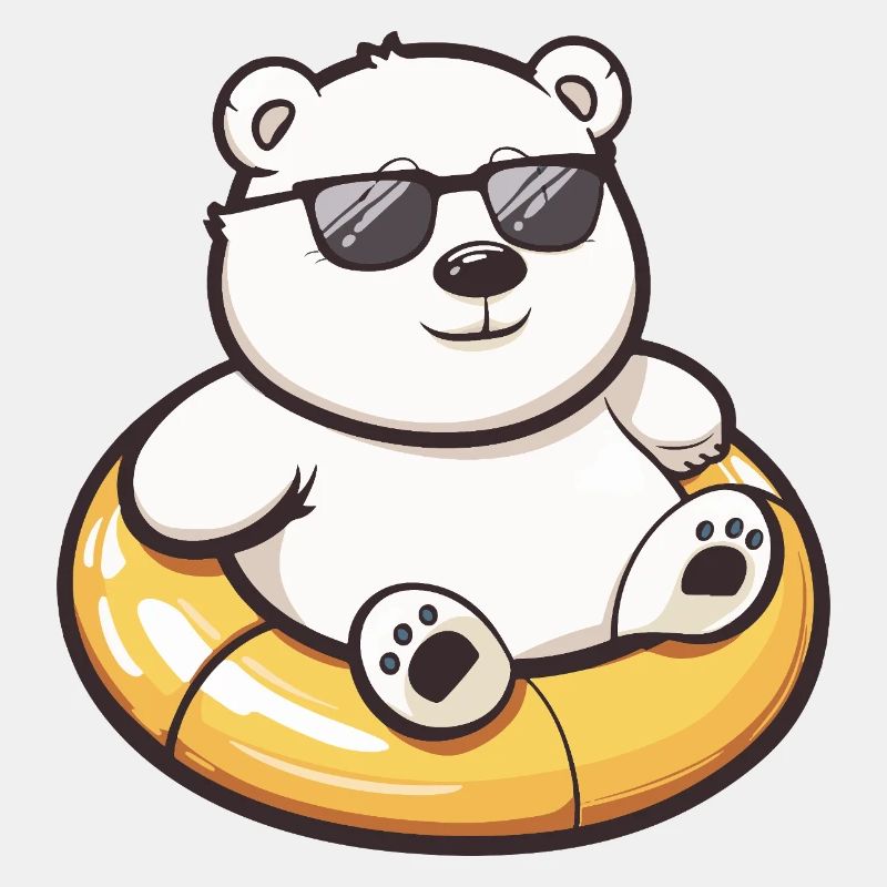 Eisbär Comic Cool