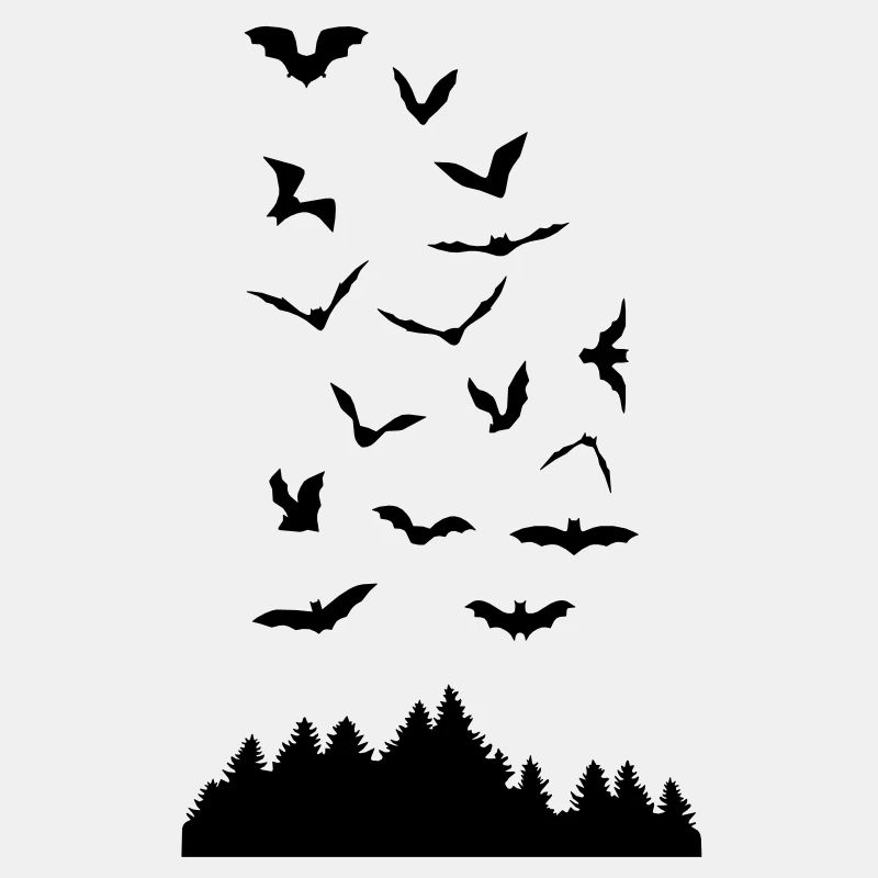 Fledermäuse und Wald, fledermaus