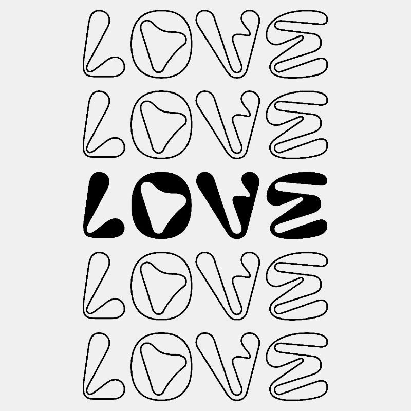 Amour : la conception typographique