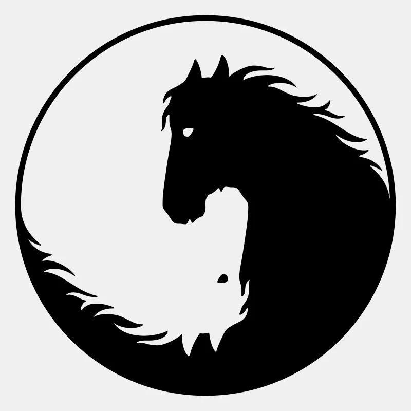 Pferde Yin Yang