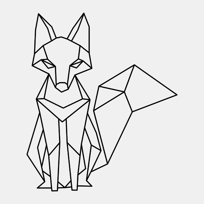 Polygon Fox – Geometric Artwork