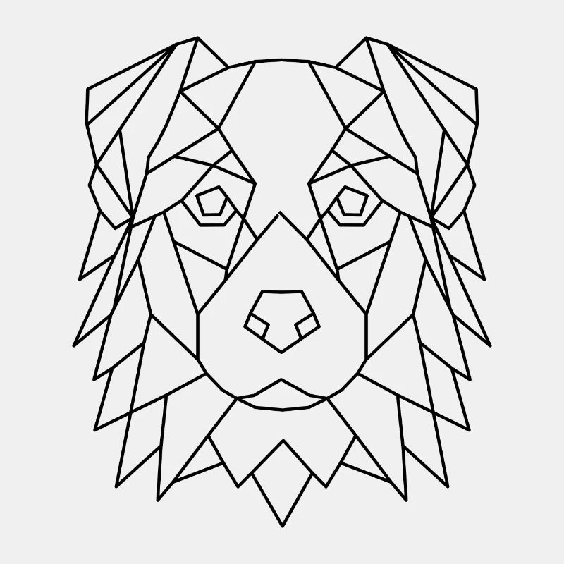 Geometrischer Australian Shepherd