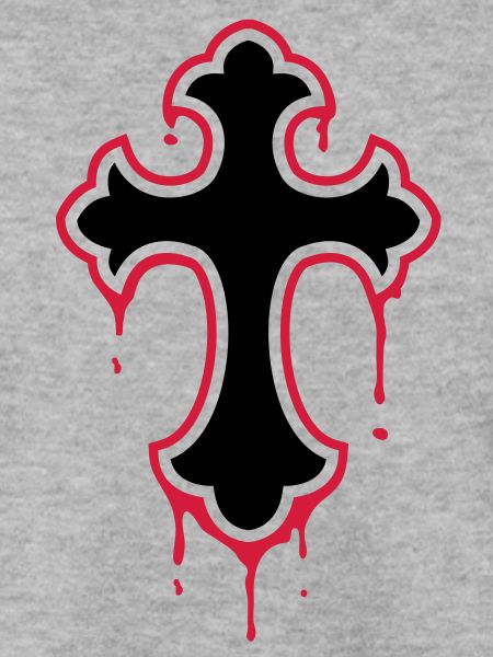 gothic, splatter, cross