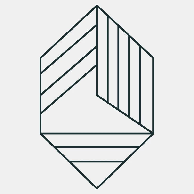 diamant avec lignes
