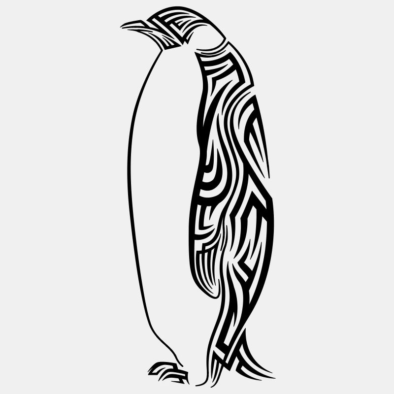 Pinguin Tribal Tattoo