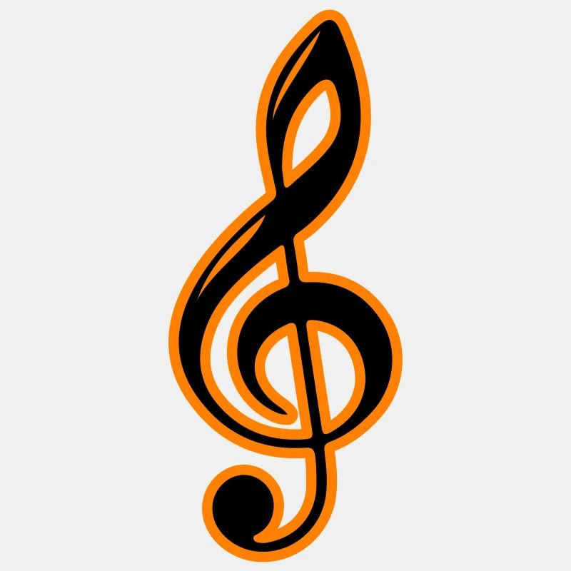 Clé de symbole de notes de musique