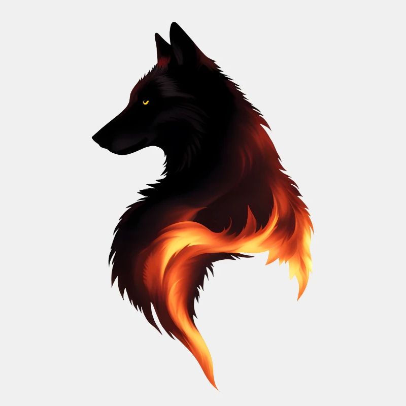 Loup en feu