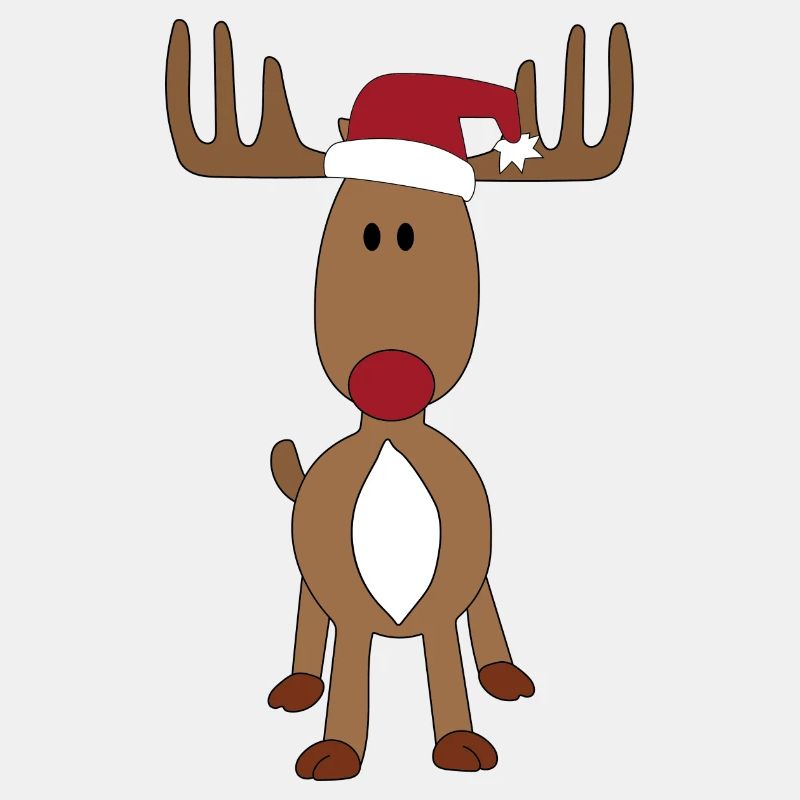 Design Moose with Santa Hat