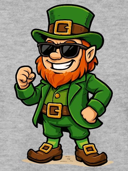 leprechaun sonnenbrille comic