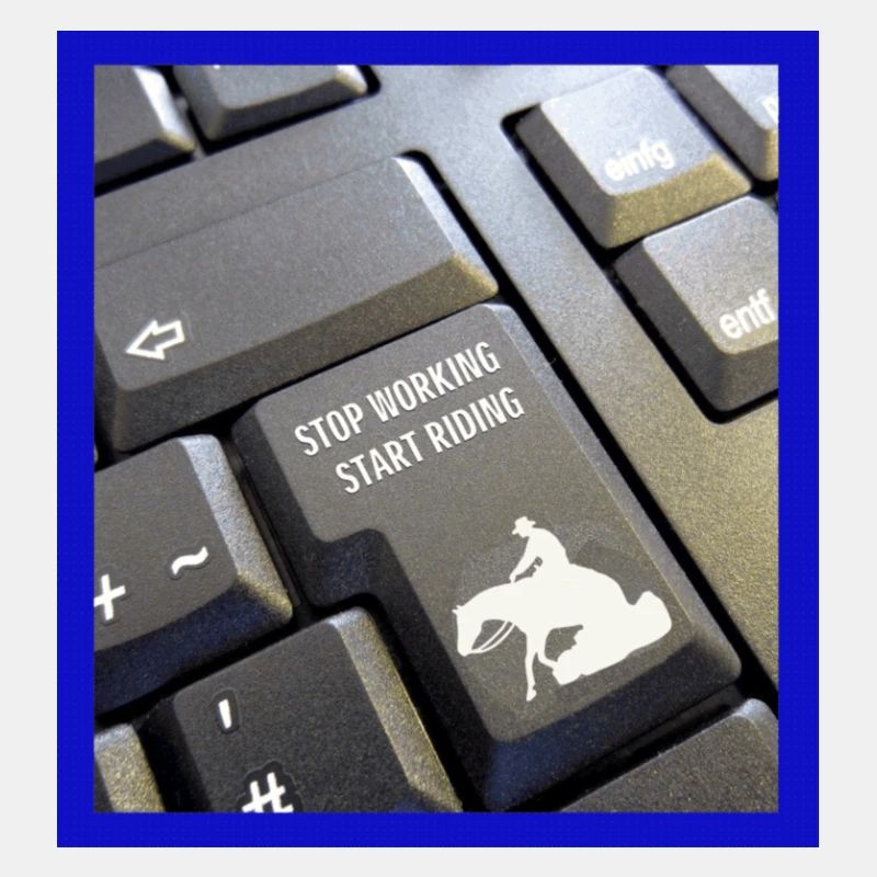 Stop working start riding