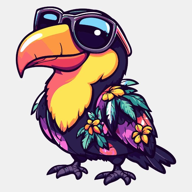 Tukan Vogel Comic Urlaub
