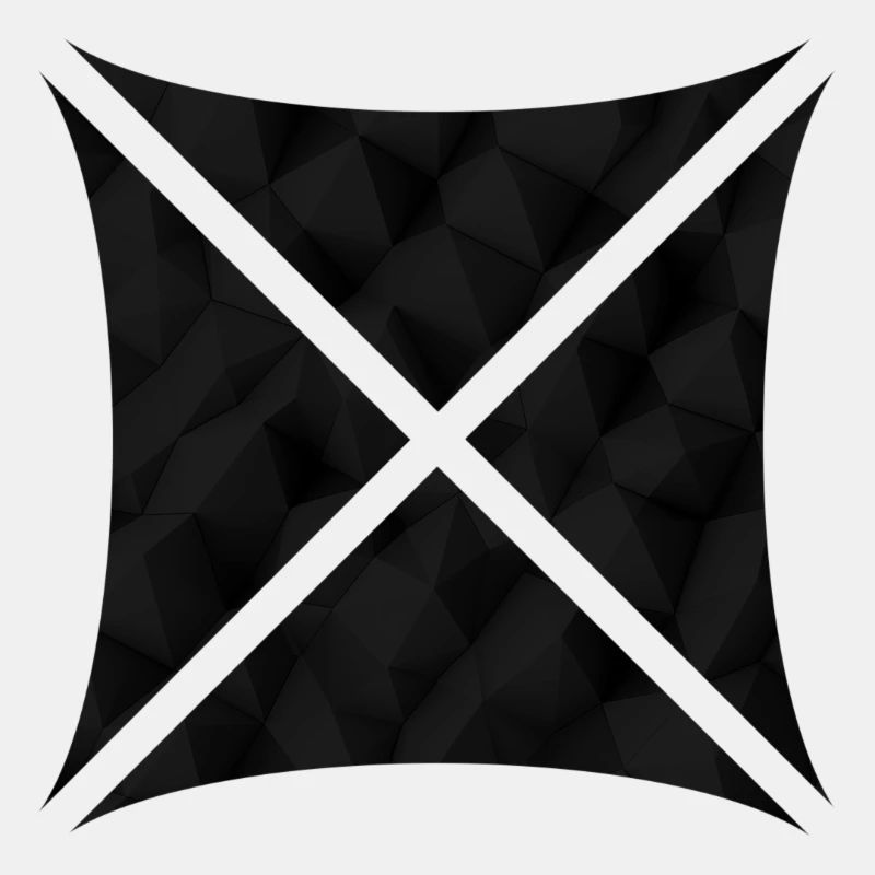 Abstraktes Polygon Design schwarz