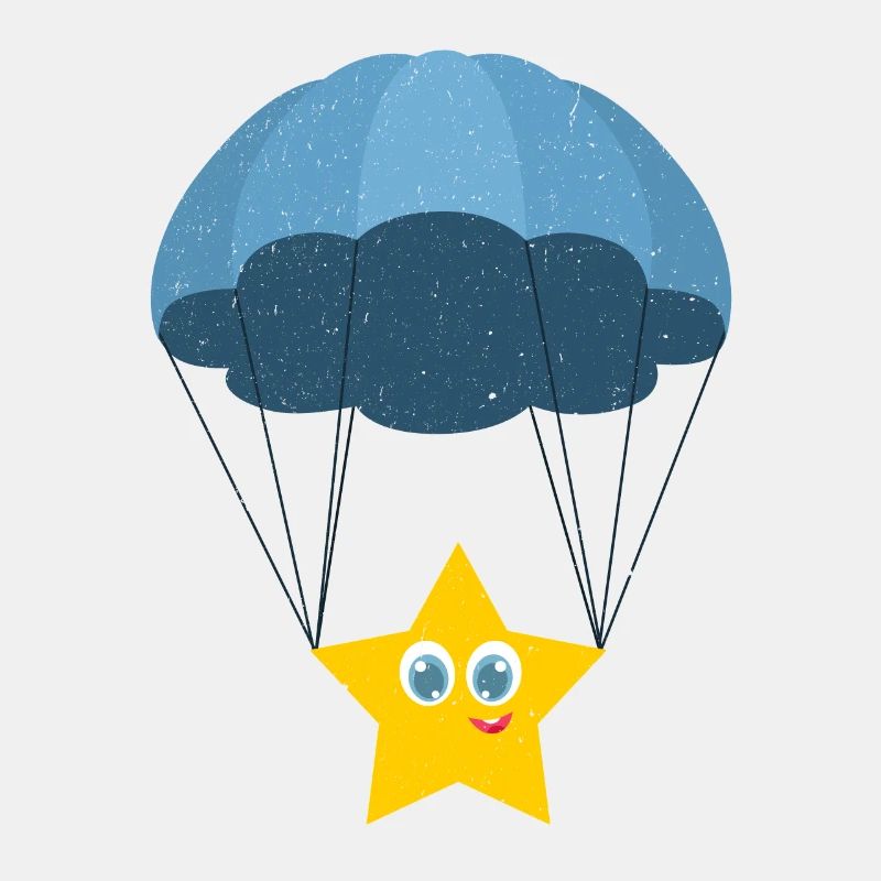 Stern Fallschirmspringer | Fallschirm Geschenk