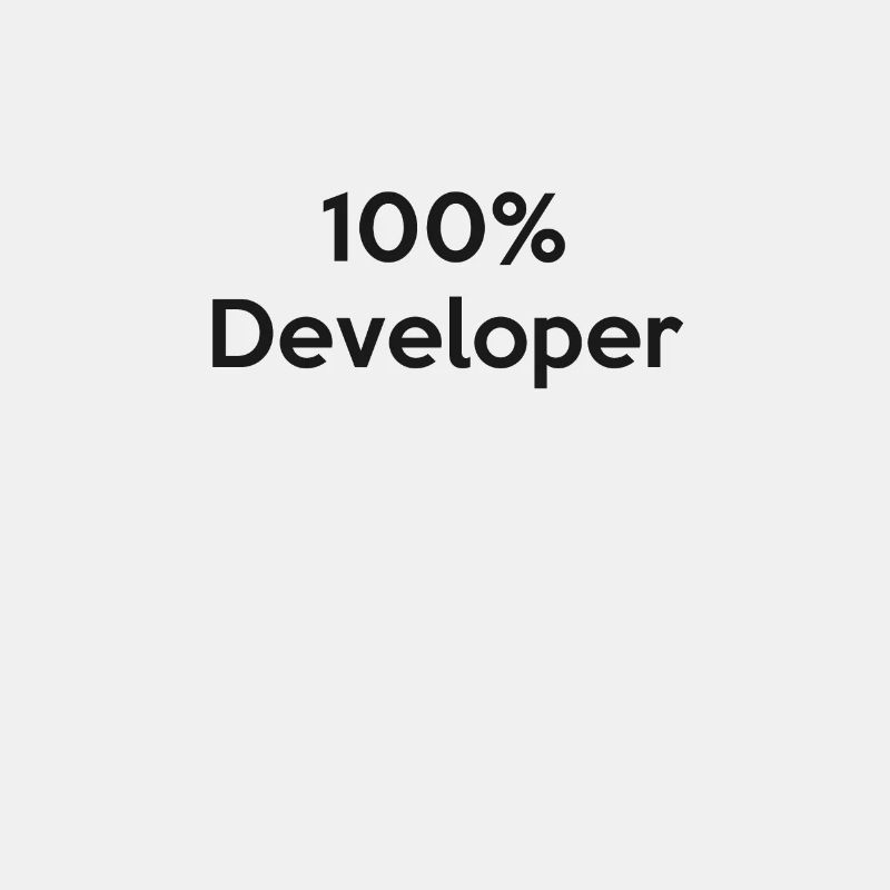 100% Developer
