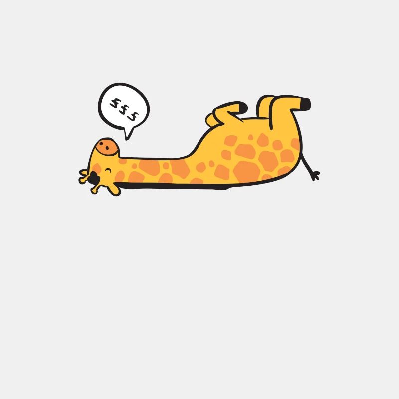 Schlafende Giraffe