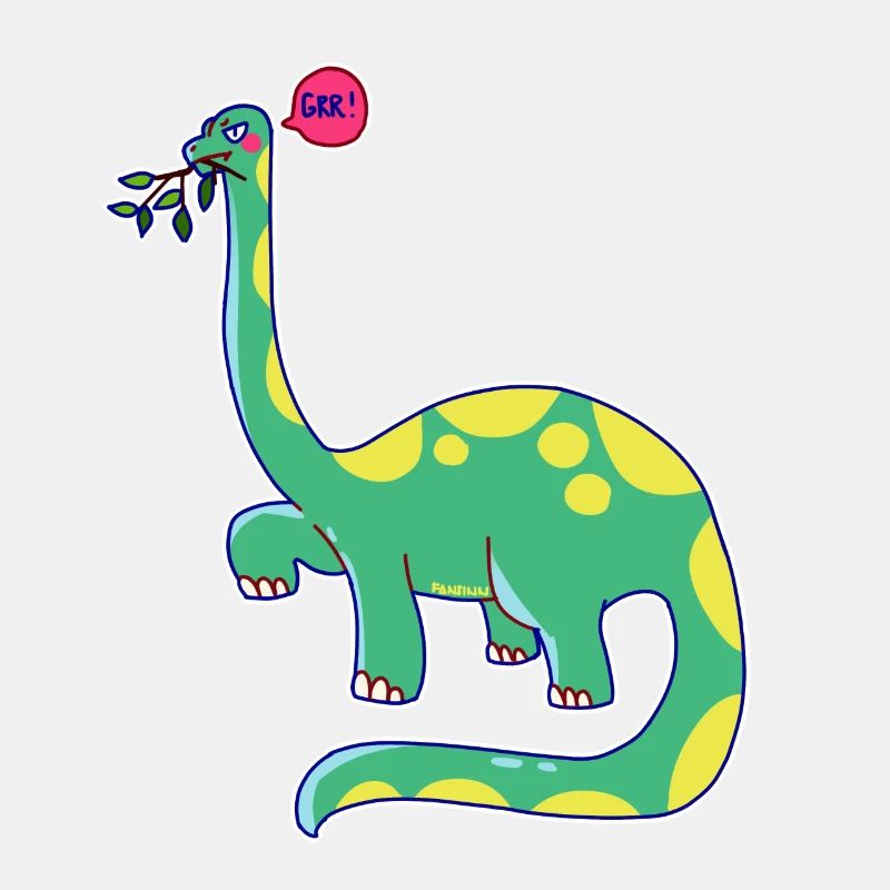 Dinosaurier hat schlechte Laune