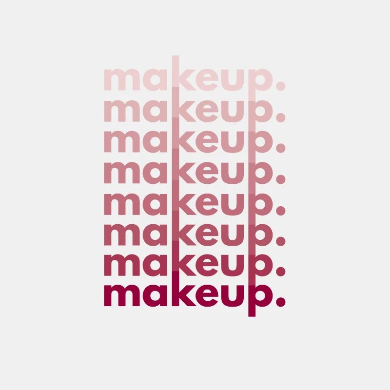 Make-up in abgestuften Farbtönen