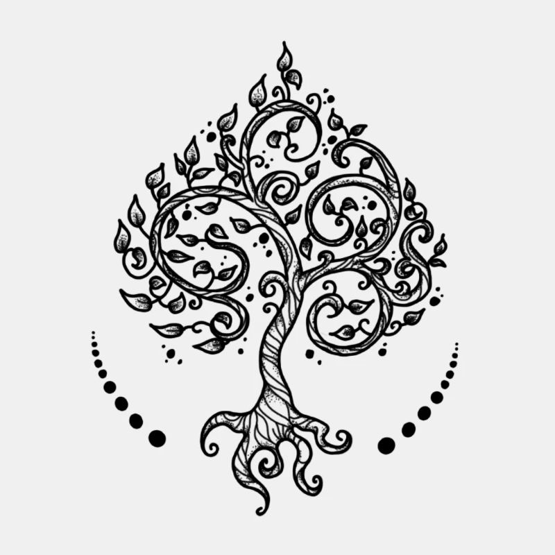 Asia Thai India Bodhi Tree Elements Lebensbaum