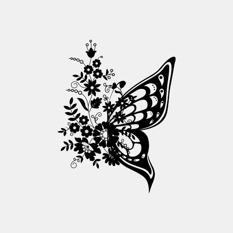Schmetterling Blumen Geschenk