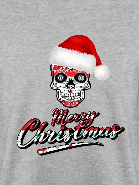 Totenkopf im Weihnachts Design