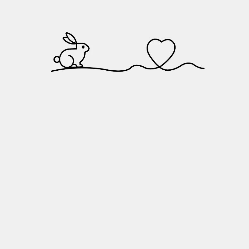 Dwarf Widder Rabbit Heart Easter Gift