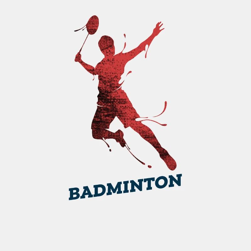 Badminton Rot Mann