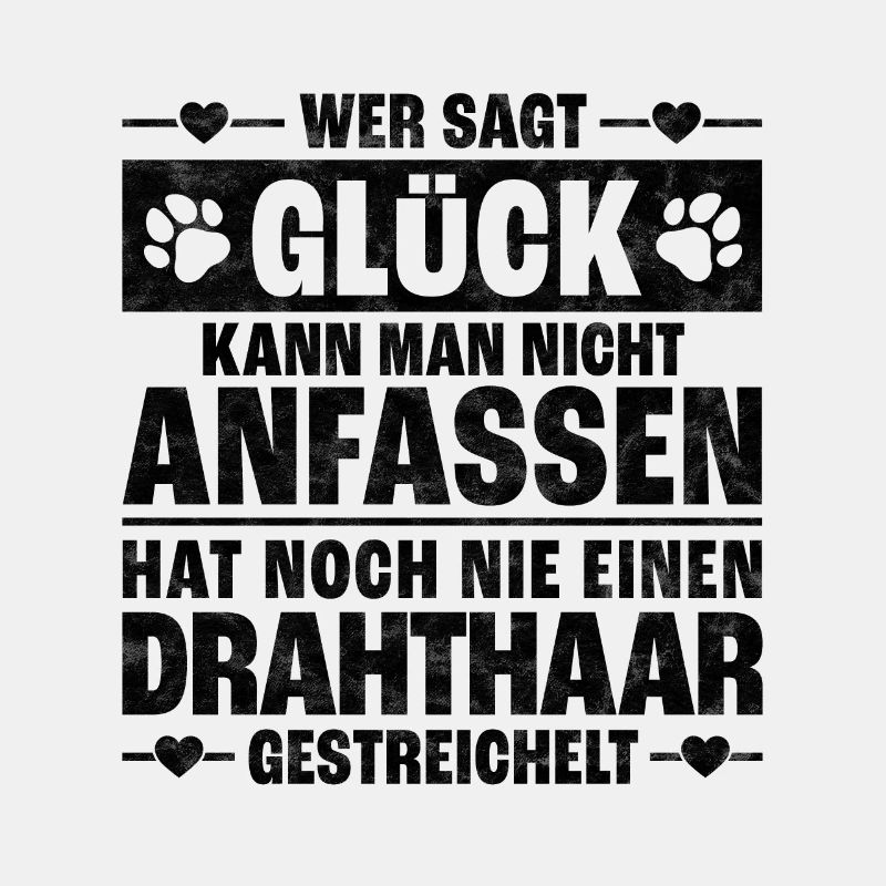 Deutsch Drahthaar streicheln lustiger Hunde Spruch