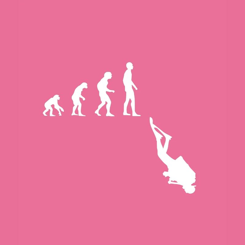 Tauchen Evolution | Menschen Entwicklung Idee