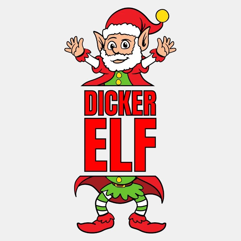 Dicker Elf Partnerlook Weihnachtself