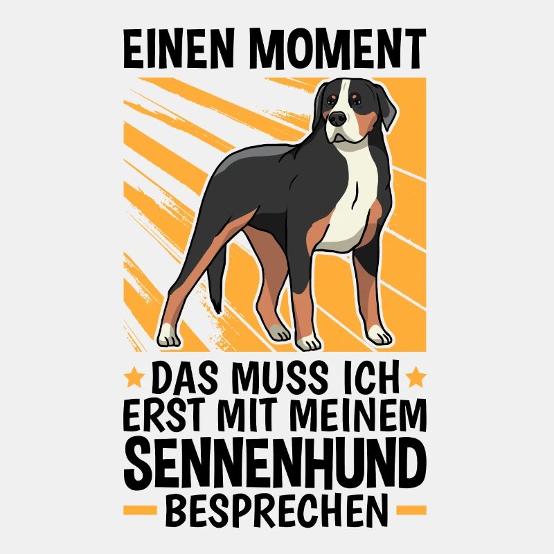 Mit Sennenhund besprechen Schweizer Sennenhund
