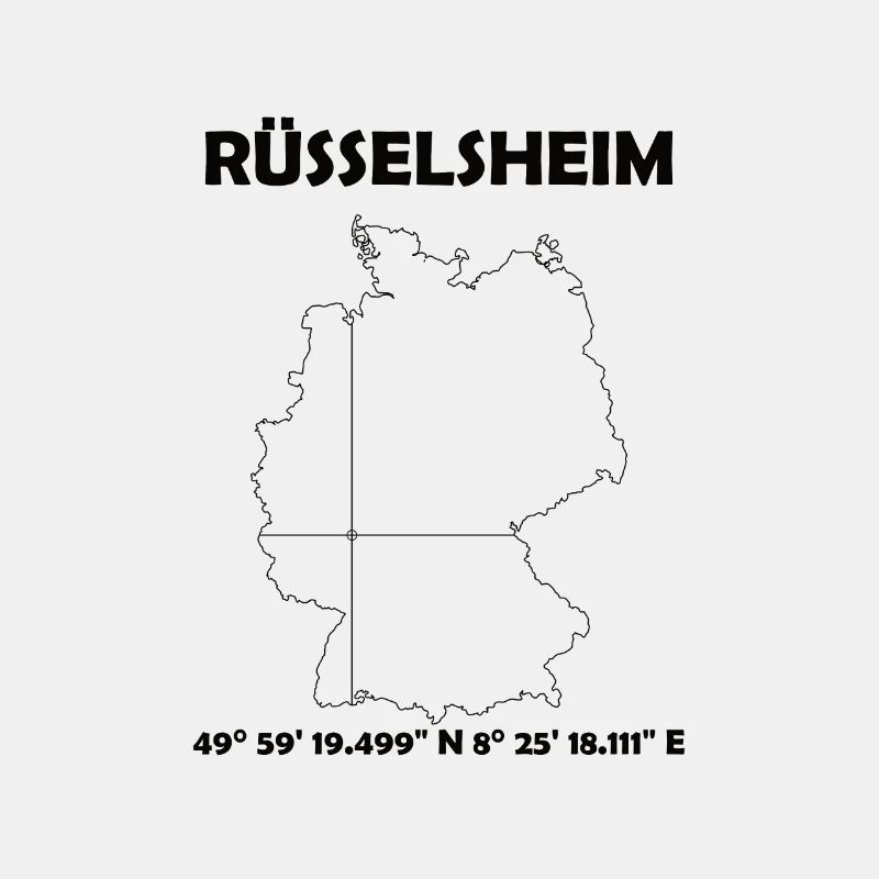 Rüsselsheim am Main Karte