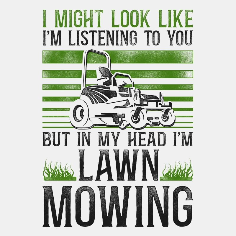 Lawn Mower Mowing Dad Father