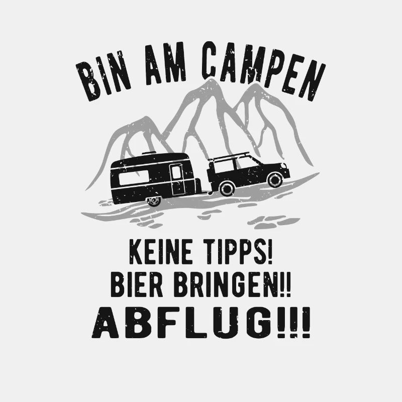 Lustiges Wohnwagen Campen