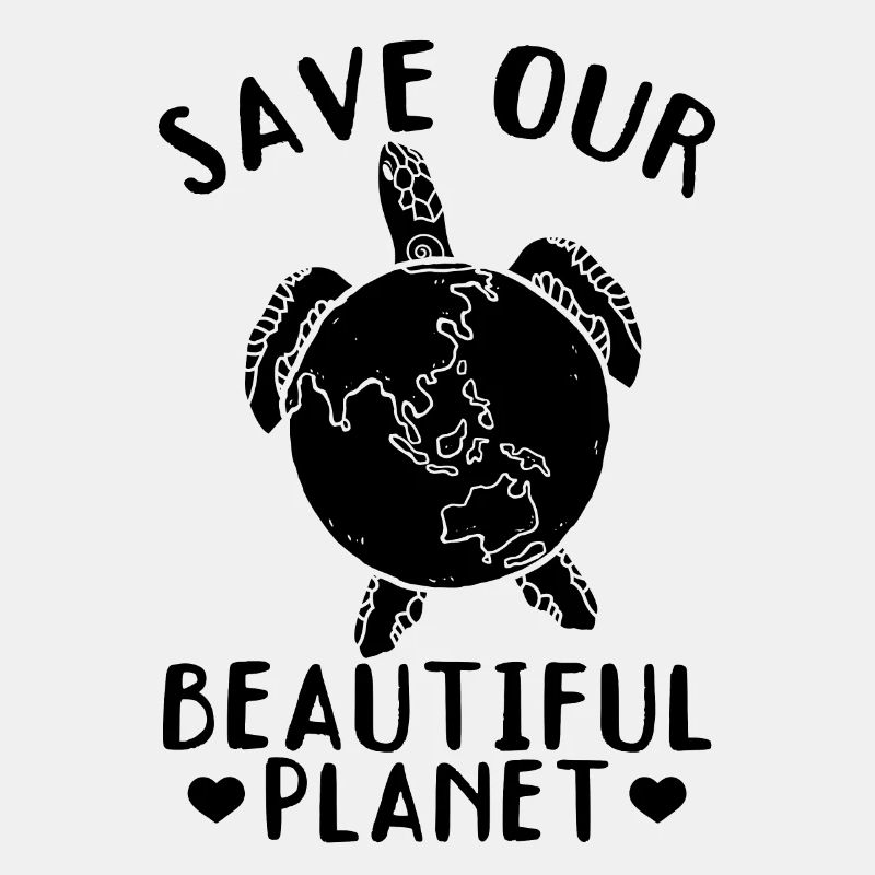Turtles save our beautiful planet -