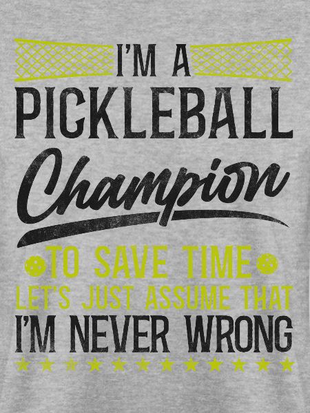 Pickleball I'm A Pickleball