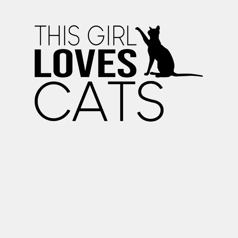 Mädchen Katze Spruch