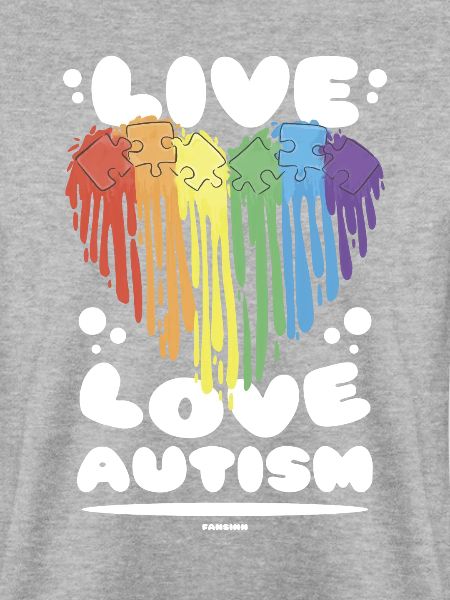 Autismus Regenbogen Herz Liebe