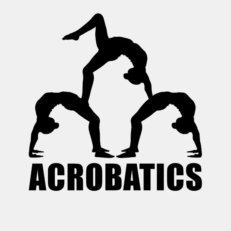 Retro Graphic Gymnast Gymnastics Acrobat Acrobatic