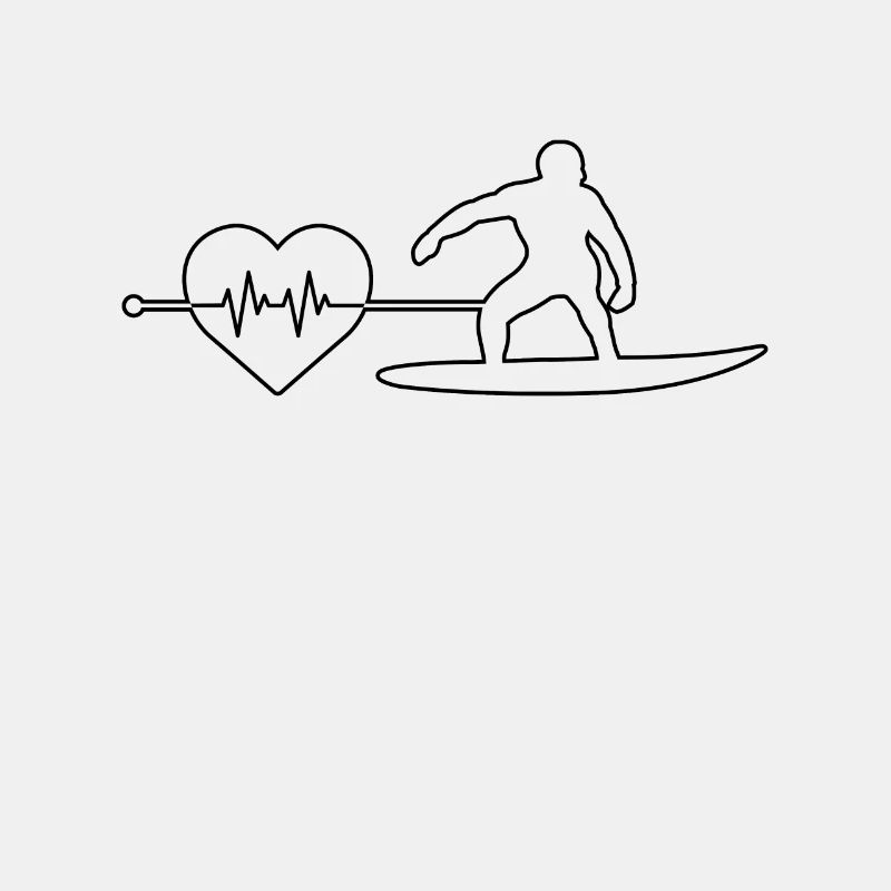Surfen Herzschlag