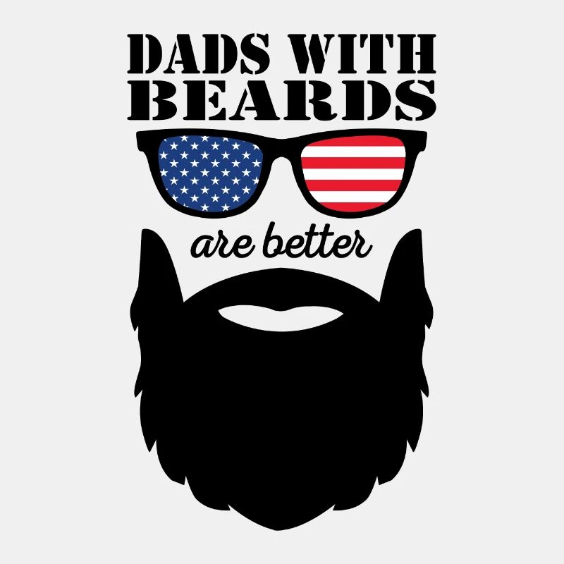 Bearded Dad with Beard Cool Father Beard Wearer