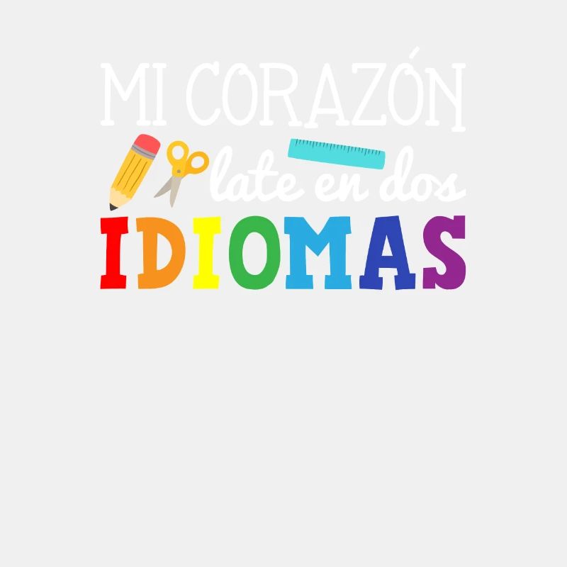 Mi corazon late en dos idiomas, bilingual Spanish