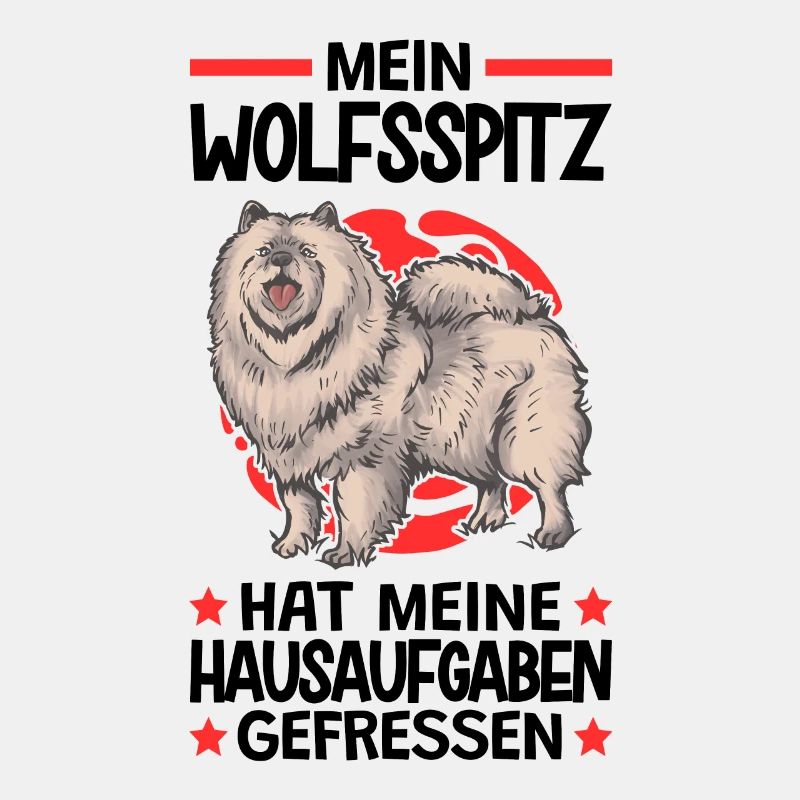Wolfsspitz Hausaufgaben deutscher Spitz Keeshond