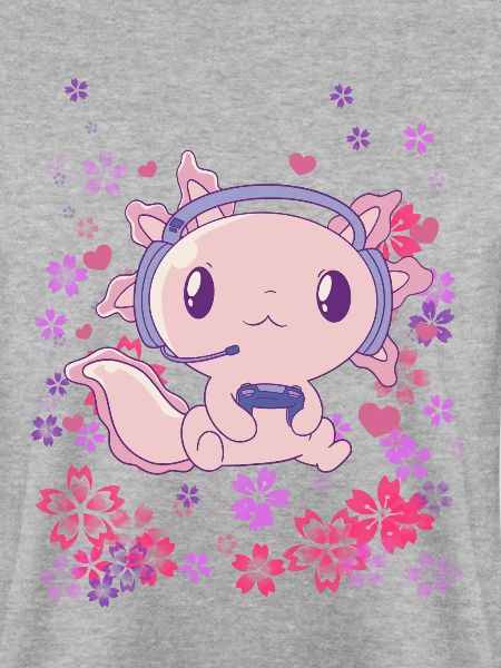 Gaming Axolotl mit Headset