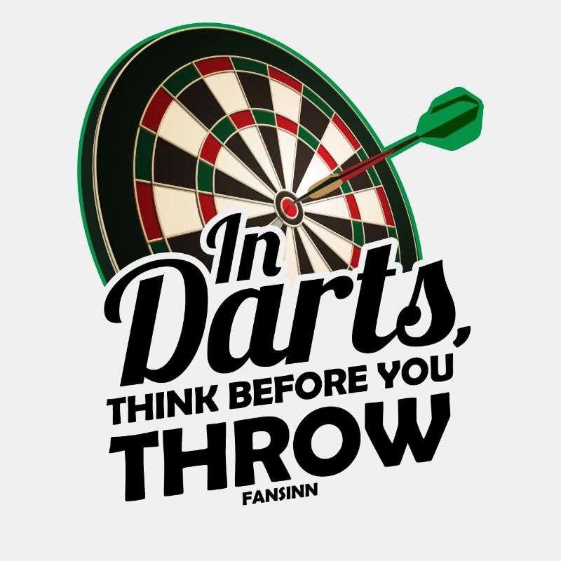 Dartpfeil in Bullseye auf der Dartscheibe