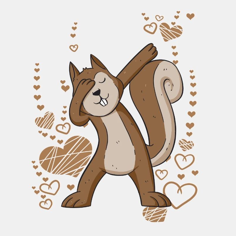 dabbing Eichhörnchen tanzen Waldtier